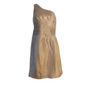 Tahari Julianne Shimmer One Shoulder Dress